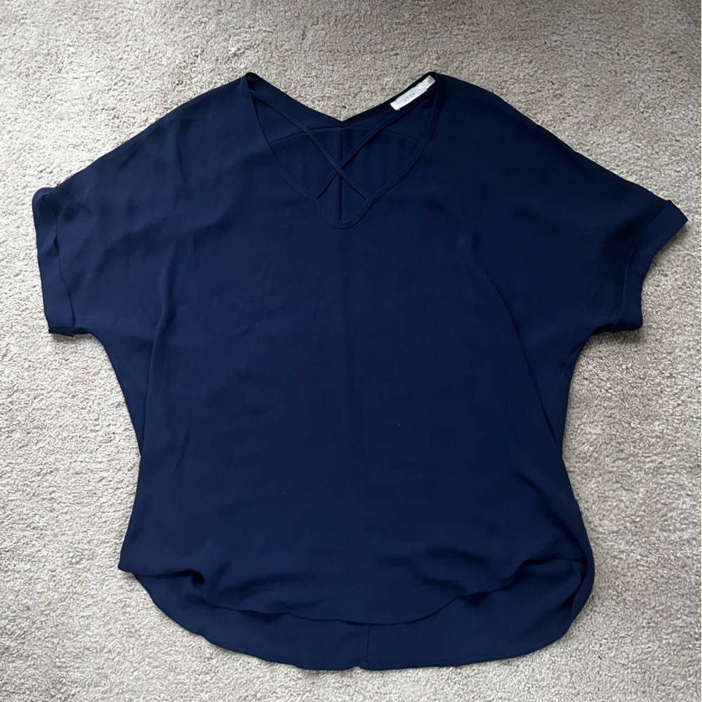 Lush Navy Blue Women's Top